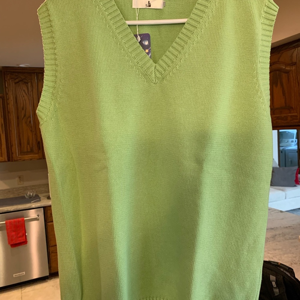 J.ING Green V-Neck Sweater